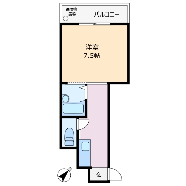 メゾンドール幸 201 間取り図