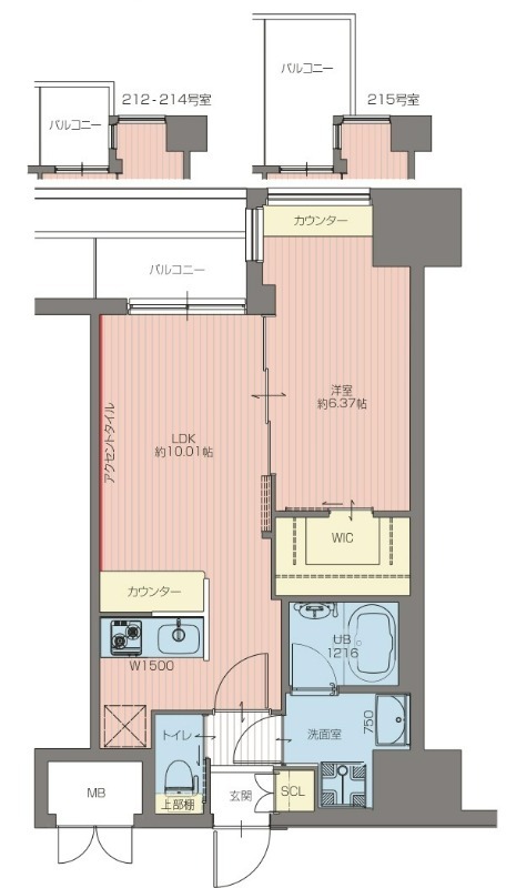 Vinoプレジオ本町 9-14F 1108 間取り図