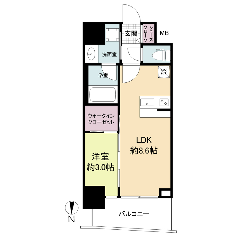 セレニテ江坂グランデ 0515 間取り図