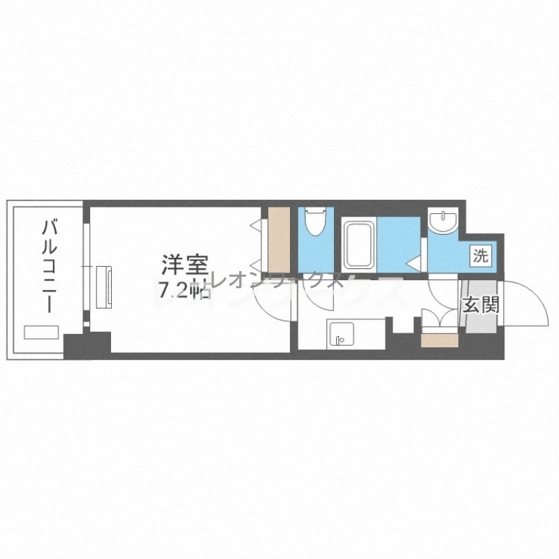 レオンコンフォート天神橋 304 間取り図