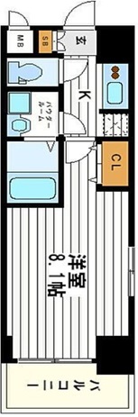 レオンコンフォート本町東 604 間取り図