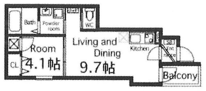 FDS吹田Ⅱ番館 302 間取り図