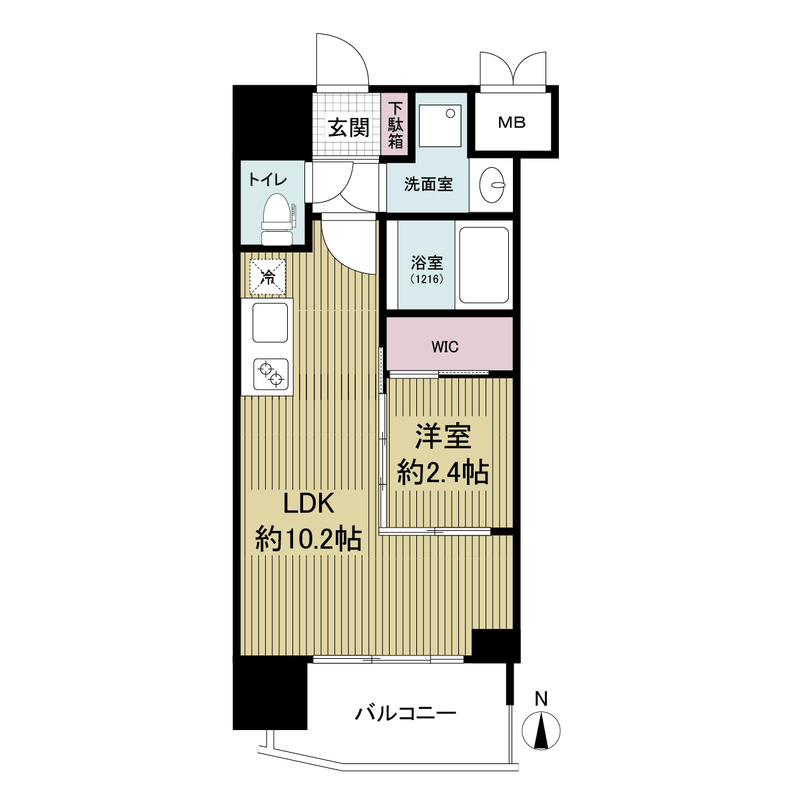 セレニテ本町東リアン 1511 間取り図