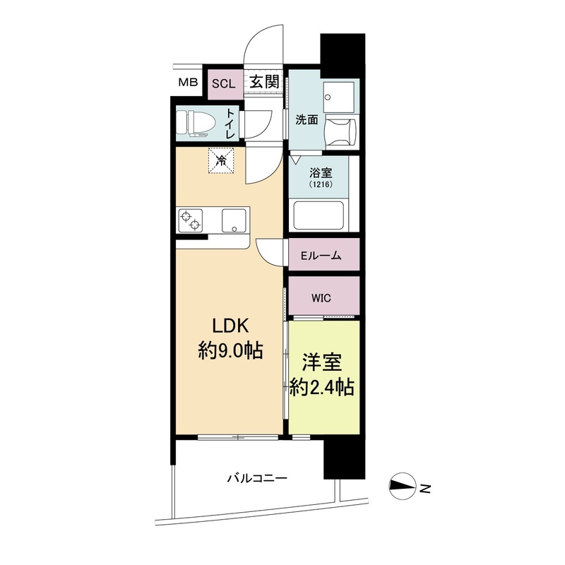 セレニテ天六リアン 0505 間取り図