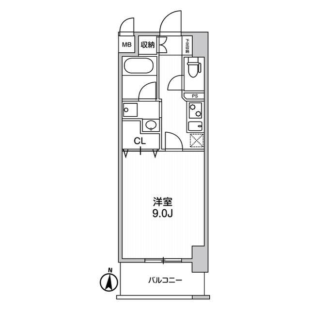 ＳＫ　ＲＥＳＩＤＥＮＣＥＳなんば桜川ＷＥＳＴ 1002 間取り図