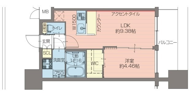 プレジオ難波EURO 0807 間取り図