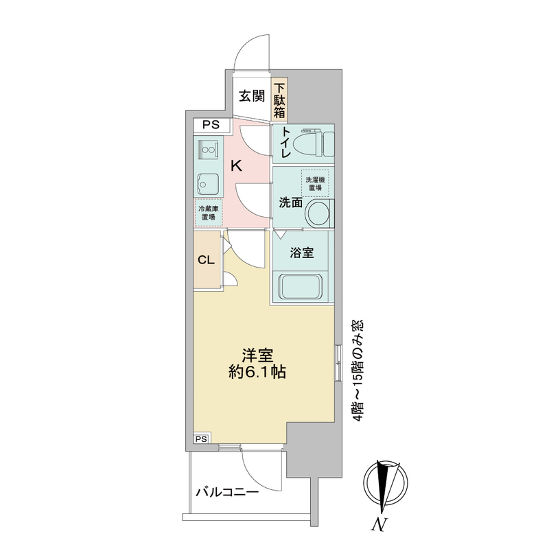 エスリードレジデンス大阪本町 1410 間取り図