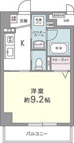 カルムクレール２．５．８ 1003 間取り図