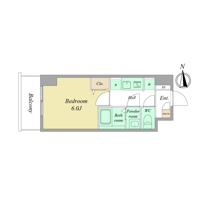 ArtizA瓦屋町Ⅱ 0804 間取り図