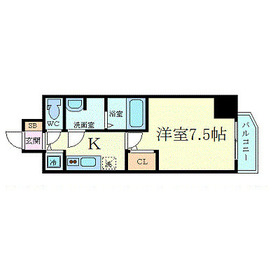 プレサンス梅田東ベータ 904 間取り図