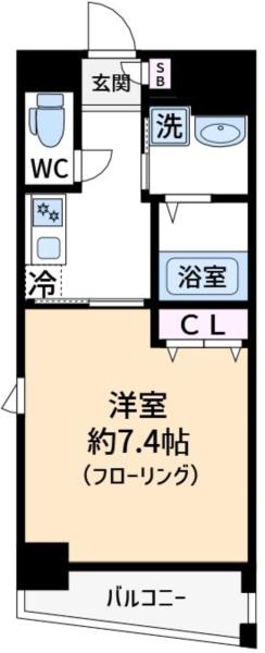エイペックス四天王寺Ⅱ 0 間取り図