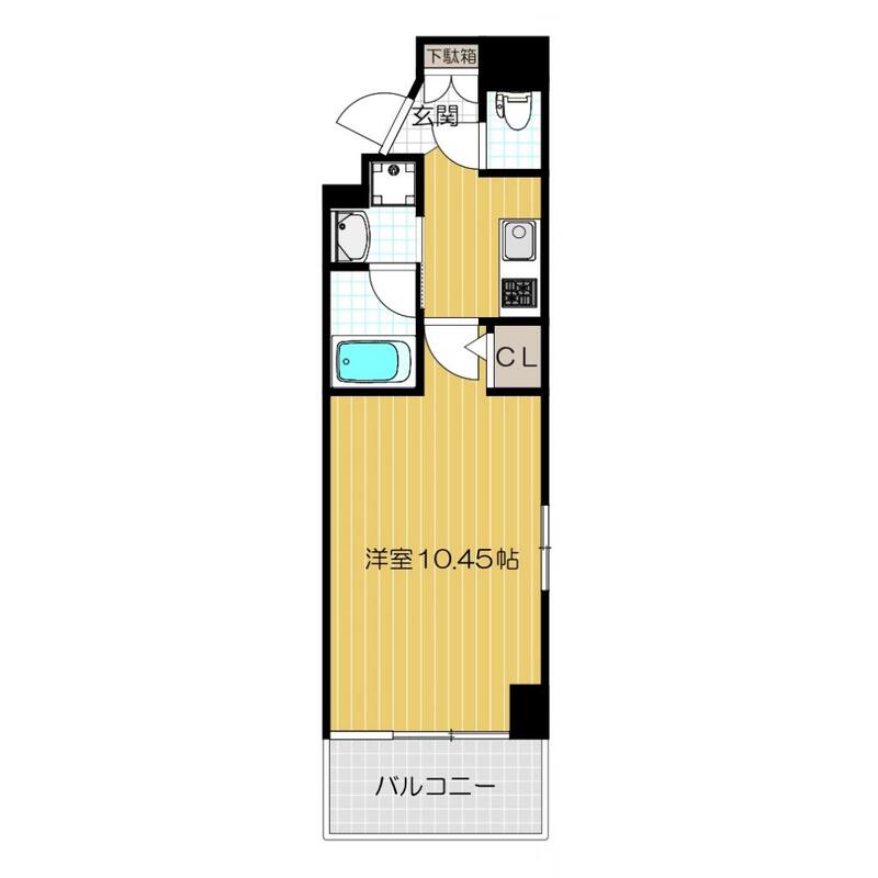 プレジール靱公園 901 間取り図