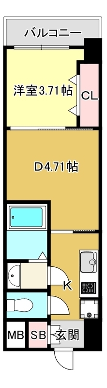 リブネスコート江坂 305 間取り図