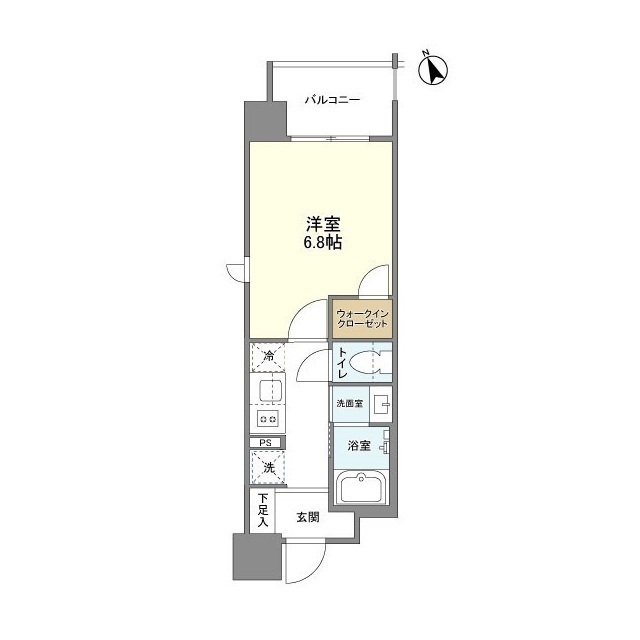 リビオメゾン西天満 1104 間取り図