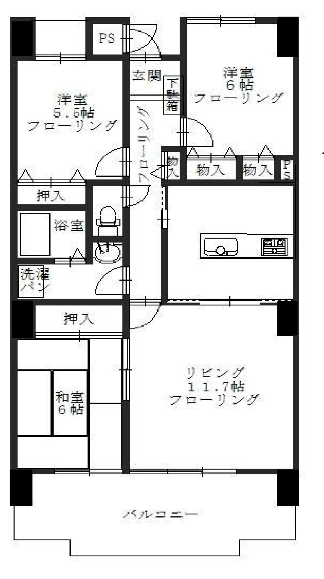 メドウラーク 203 間取り図