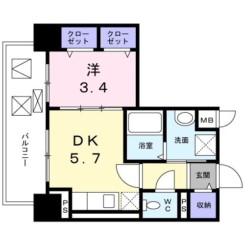 ＧＡＲＢＯ 605 間取り図