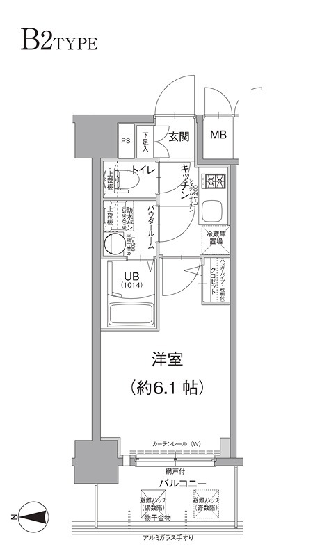 エスリード南森町ラグシス 903 間取り図