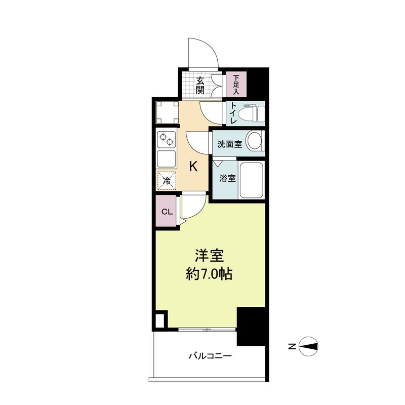WORVE大阪本町 1203 間取り図