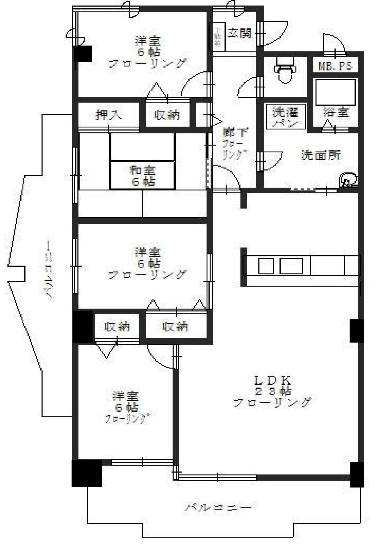 メドウラーク 201 間取り図