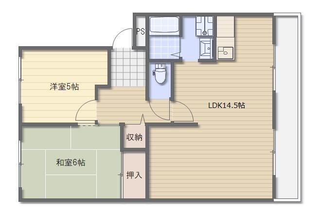 パティエール 403 間取り図