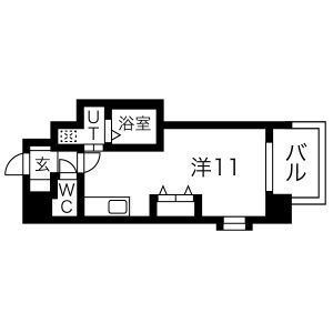 ＦＲＯＮＴ　ＦＩＥＬＤ　Ｔｅｎｎｏｊｉ 1104 間取り図