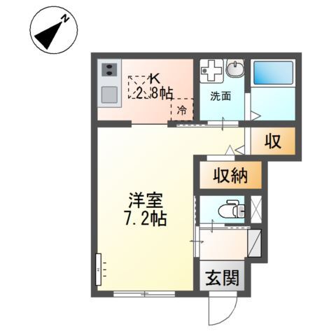 ペルシュワール 101 間取り図