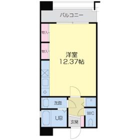 フォレステージュ靱公園 1203 間取り図