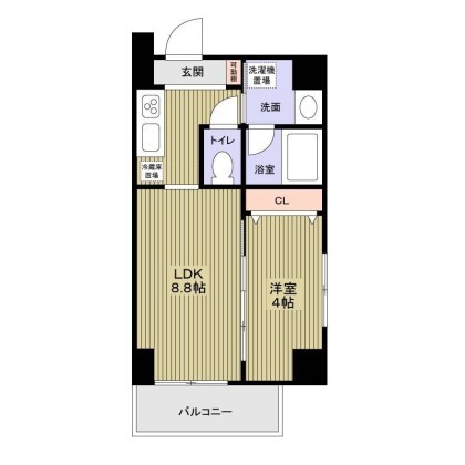 ヴェルレジデンス天満 801 間取り図