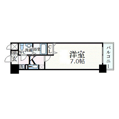 エスリード梅田北 903 間取り図