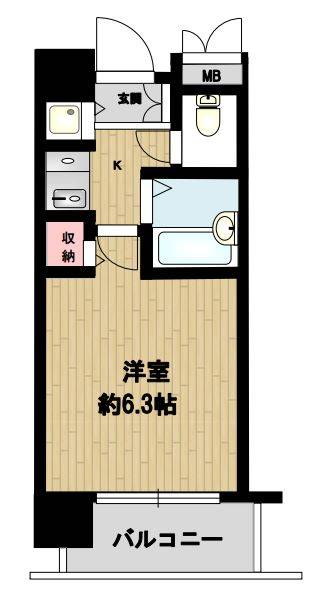ディナスティ清水谷Ⅲ 0903 間取り図