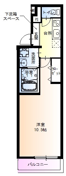 フジパレスＪＲ吹田駅東 102 間取り図