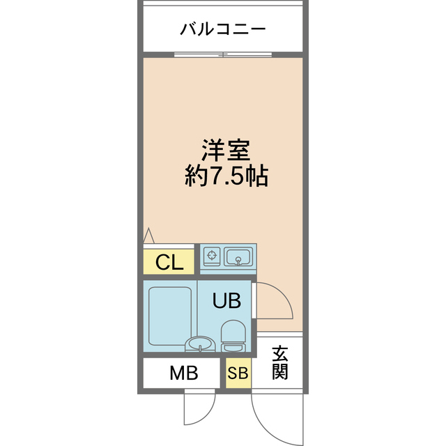ヴィレッジスプリングヒル 206 間取り図