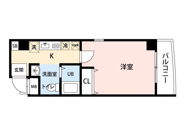 ラ・フォンテ阿波座 0501 間取り図