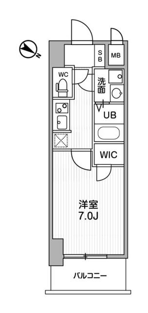ＬａＤｏｕｃｅｕｒ西天満 509 間取り図