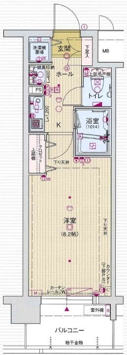 レジュールアッシュ梅田イースト 907 間取り図
