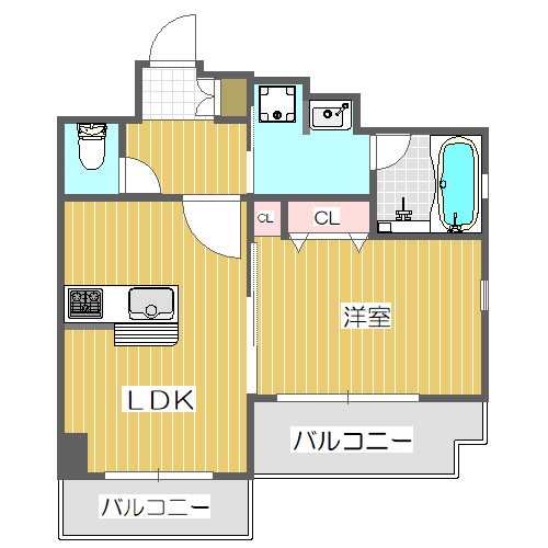 シティライフ本町西ラブニール 704 間取り図