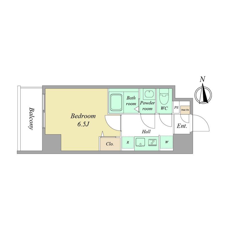 ArtizA瓦屋町Ⅱ 0601 間取り図