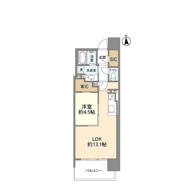 OPUS RESIDENCE SHINSAIBASHI SOUTH 1402 間取り図