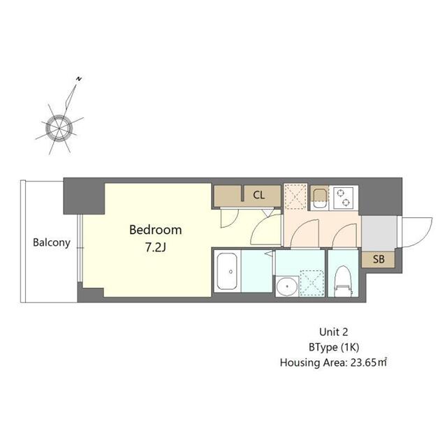 Ｓ－ＲＥＳＩＤＥＮＣＥ阿波座ｂｏｕｎｃｙ 502 間取り図