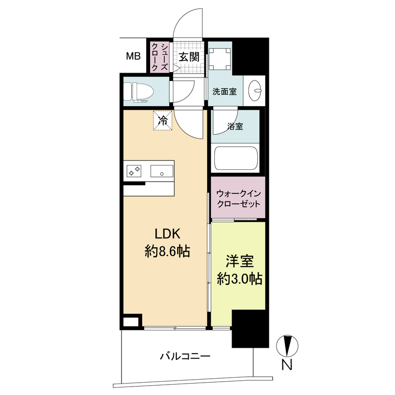セレニテ江坂グランデ 0712 間取り図