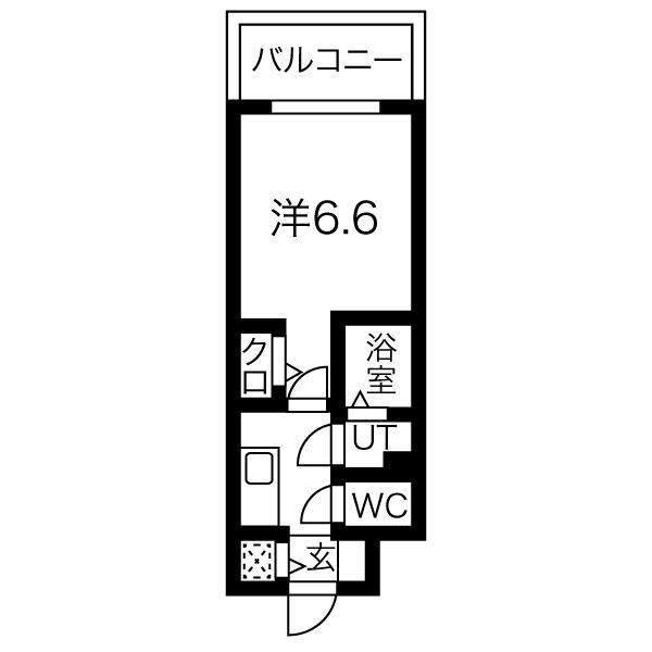 エスリードレジデンス梅田マークス 1104 間取り図