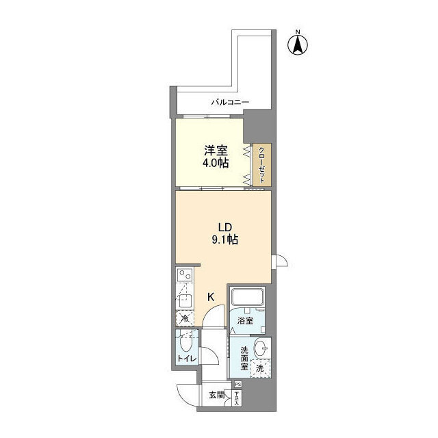 ラクラス堺筋本町 1003 間取り図