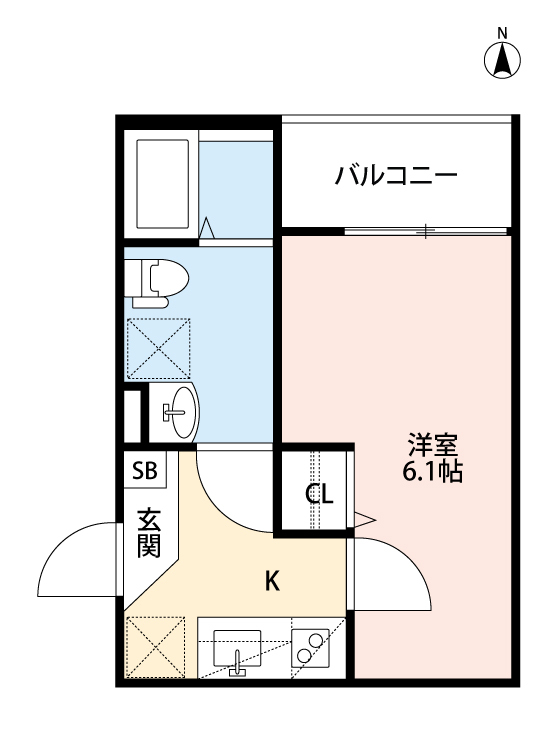 SEED豊中(シードトヨナカ) 303 間取り図