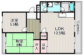 リバーサイド野畑 102 間取り図