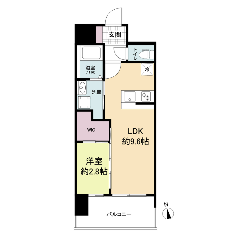 セレニテ難波グランデシュッド 0511 間取り図