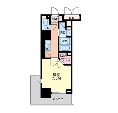 ハビテ靱センターコート 0511 間取り図