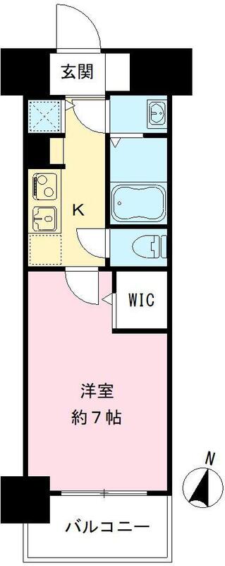 ＨＲフロントリーガル難波ＷＥＳＴ 403 間取り図