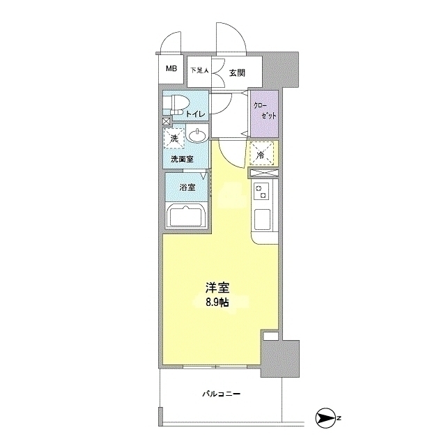ＬＯＷＬＡＮＤＳ西天満 0203 間取り図