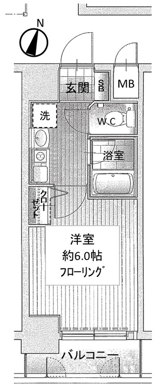 エスリード同心第３ 803 間取り図