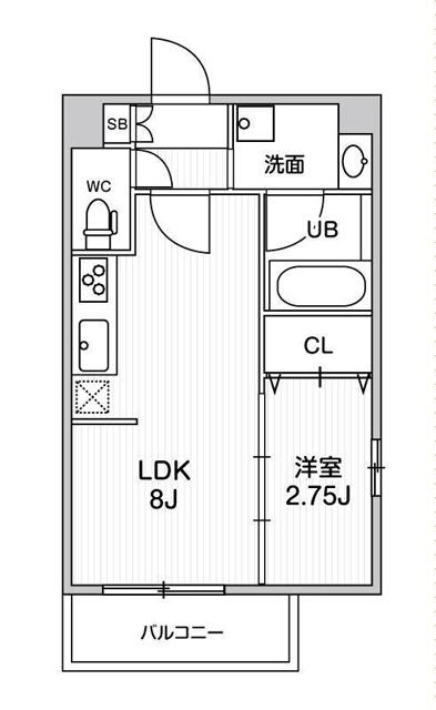 Ｆｏｒｔｕｎｅｙ江坂ＩＩ 0205 間取り図